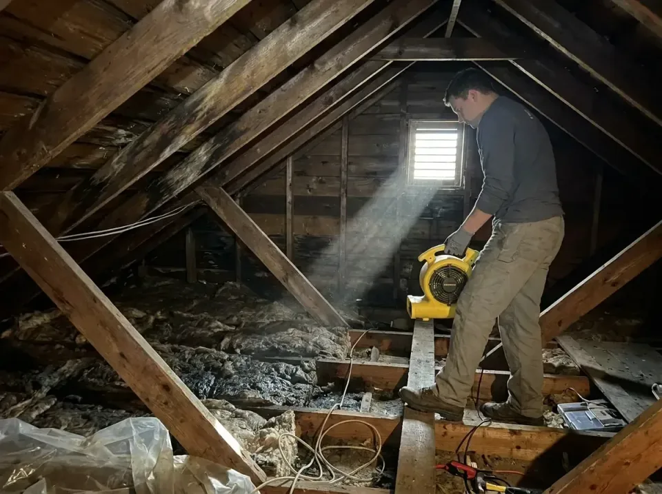 attic-water-damage-drying-proc-007 — frequently asked questions, Emergency Water Extraction & 24/7 Flood Response in Lavalle…